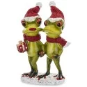 Figurka Świąteczna Żaba 17 cm