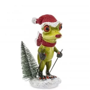 Figurka Świąteczna Żaba 14,5 cm