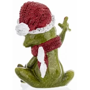 Figurka Świąteczna Żaba 9,5 cm