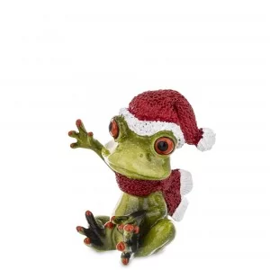 Figurka Świąteczna Żaba 9,5 cm