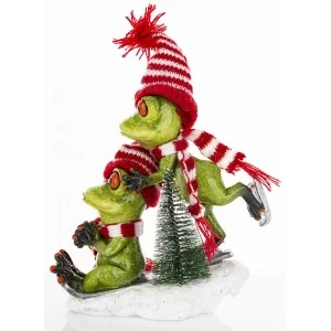 Figurka Świąteczna Żaba 21,5 cm