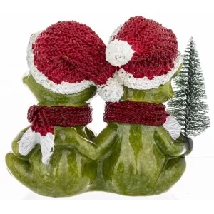 Figurka Świąteczna Żaba 9,5 cm