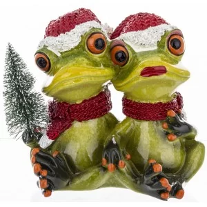 Figurka Świąteczna Żaba 9,5 cm