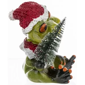 Figurka Świąteczna Żaba 9,5 cm