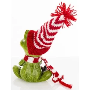 Figurka Świąteczna Żaba 14 cm