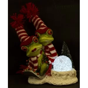 Figurka Świąteczna Żaba 19,5 cm