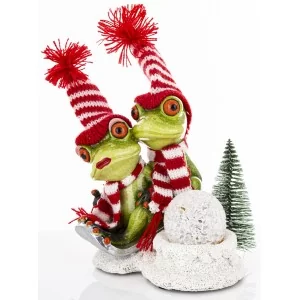 Figurka Świąteczna Żaba 19,5 cm