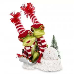 Figurka Świąteczna Żaba 19,5 cm