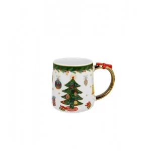 Kubek z kokardą Around Christmas Tree 250 ml