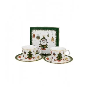 Komplet 2 filiżanek espresso Christmas Tree 90 ml
