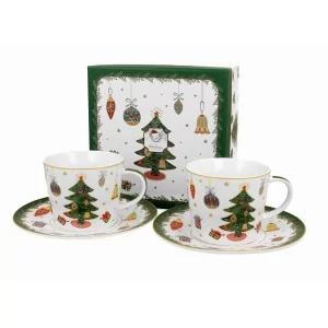 Komplet 2 Filiżanek ze Spodkami 250 ml