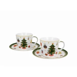 Komplet 2 Filiżanek ze Spodkami 250 ml