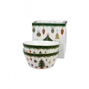 Komplet 2 Miseczek Around Christmas Tree