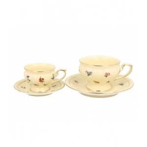 Komplet 2 filiżanek ze spodkami espresso 120 ml Duo - England