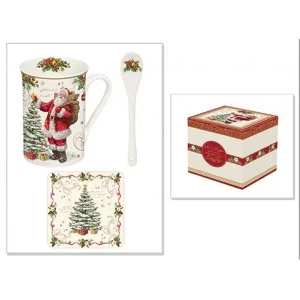 Kubek świąteczny z łyżeczką 250 ml