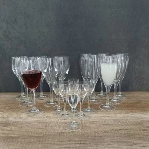 1 Komplet 18 kieliszków wino, wódka, szampan Krosno - Gabi Line