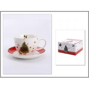 Filiżanka ze spodkiem Świąteczna 400 ml - Marco Polo