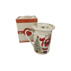 Kubek świąteczny z łyżeczką 250 ml