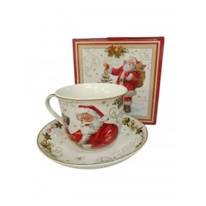 Filiżanka świąteczna ze spodkiem 200 ml
