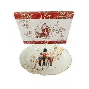 Półmisek Świąteczny z Dziadkiem do orzechów 36x24 cm