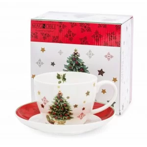 Filiżanka ze spodkiem Świąteczna 400 ml