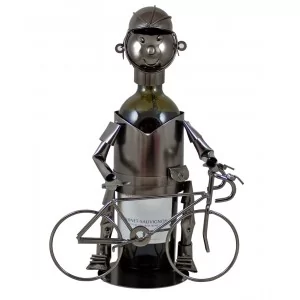 Stojak metalowy na butelkę Cyklista