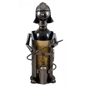 Stojak metalowy na butelkę Strażak