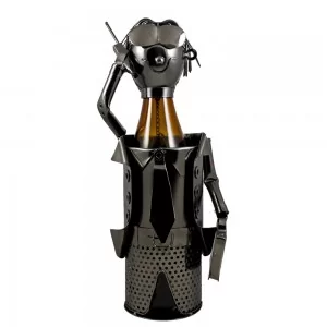 Stojak metalowy na butelkę Biznesmen