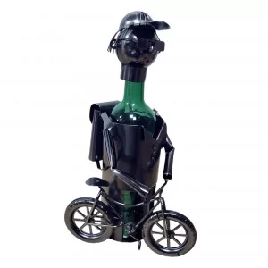 Stojak metalowy na butelkę Cyklista