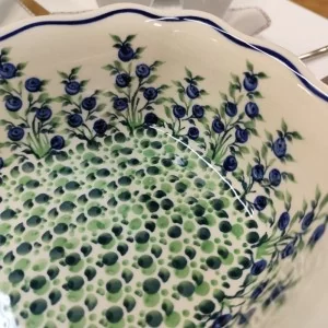 Półmisek falbanka 1,7l dek. 1208 - Bolesławiec 1854/1208