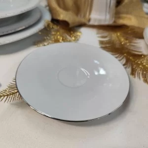 Spodek 14,5 cm do filiżanki 200 ml Karolina- ZEN platin 23013