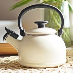 Czajnik emaliowany 1,6l kremowy Forchetto - Retro