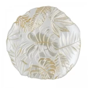 Talerzyk deserowy szklany 21 cm Villa Italia - Amazon Gold