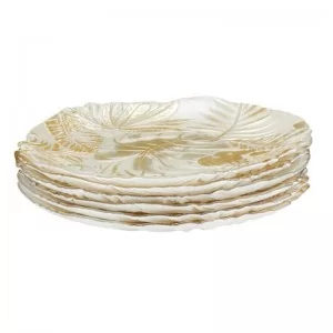 Talerzyk deserowy szklany 21 cm Villa Italia - Amazon Gold