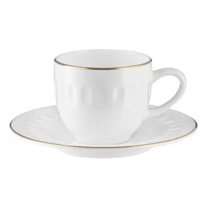 Filiżanka do espresso 100 ml ze spodkiem Villa Italia - Mesyna Gold