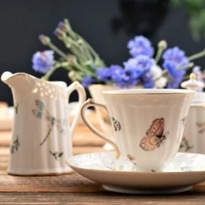 Serwis do kawy herbaty na 6 osób Villa Italia - Leda Ivory