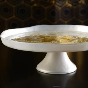 Patera do ciasta szklana 32 cm Villa Italia - Amazon Gold