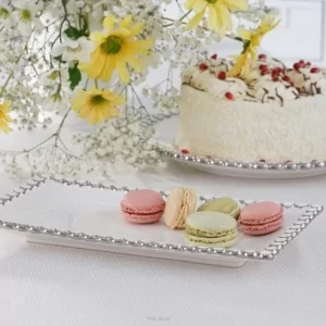 Talerz do ciasta prostokątny 27 x 15 cm Villa Italia - Chantal