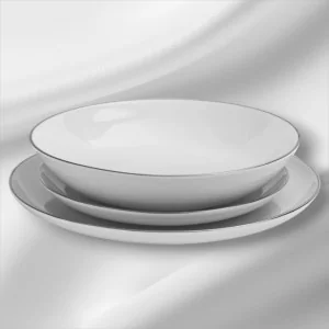 Talerz głęboki 21 cm Chodzież - City Platyna