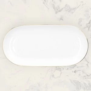 Półmis owalny 29 cm Chodzież - Złoto