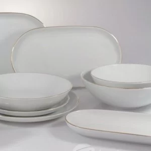 Serwis obiadowy dla 12 osób 44 el Chodzież- City złota linia B326