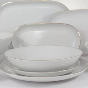 Serwis obiadowy dla 12 osób 44 el Chodzież- City złota linia B326