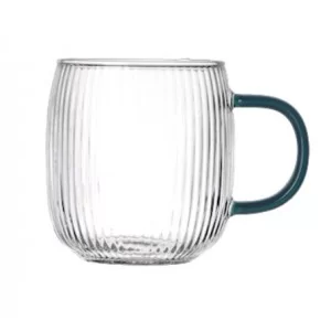 Kubek szklany zieleń 330 ml MPL - Justine