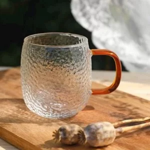 Kubek szklany bursztyn 330 ml