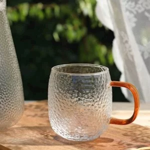 Kubek szklany bursztyn 330 ml