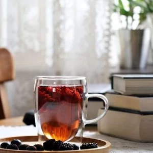 Komplet 2 szklanek z podwójnymi ściankami 300 ml