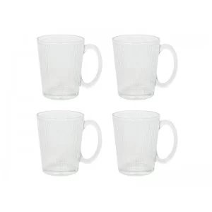 Komplet 4 kubków szklanych 300 ml