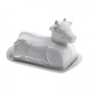 Maselniczka porcelanowa z pokrywką 21 cm