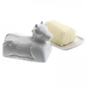 Maselniczka porcelanowa z pokrywką 21 cm