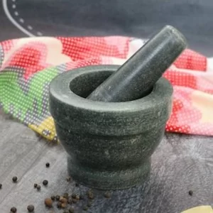 Moździerz kuchenny marmurowy czarny 12 cm